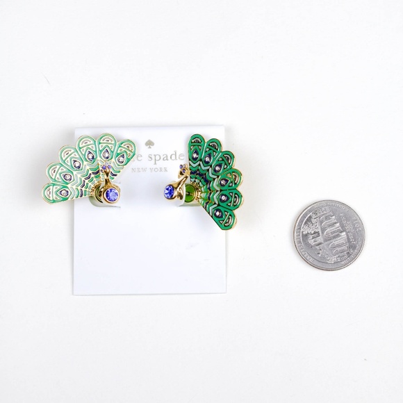 kate spade peacock earrings - Picture 4 of 6